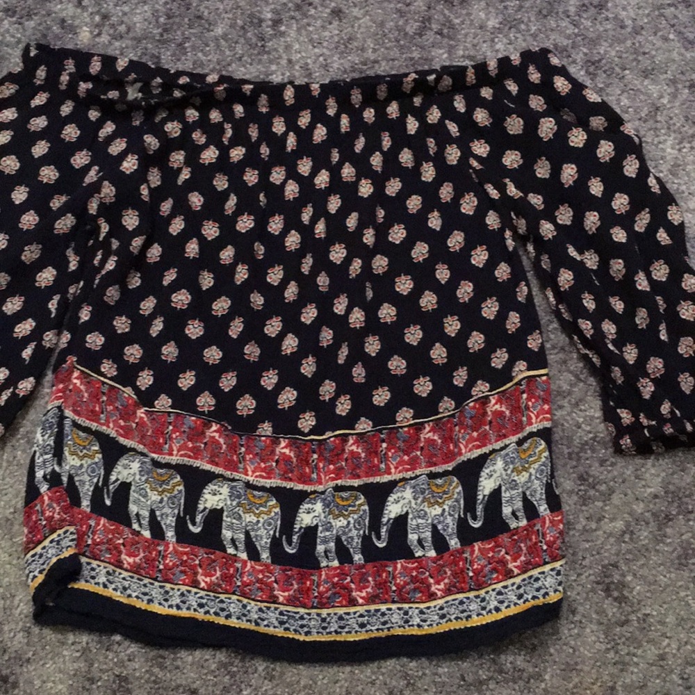 Off the shoulder blouse